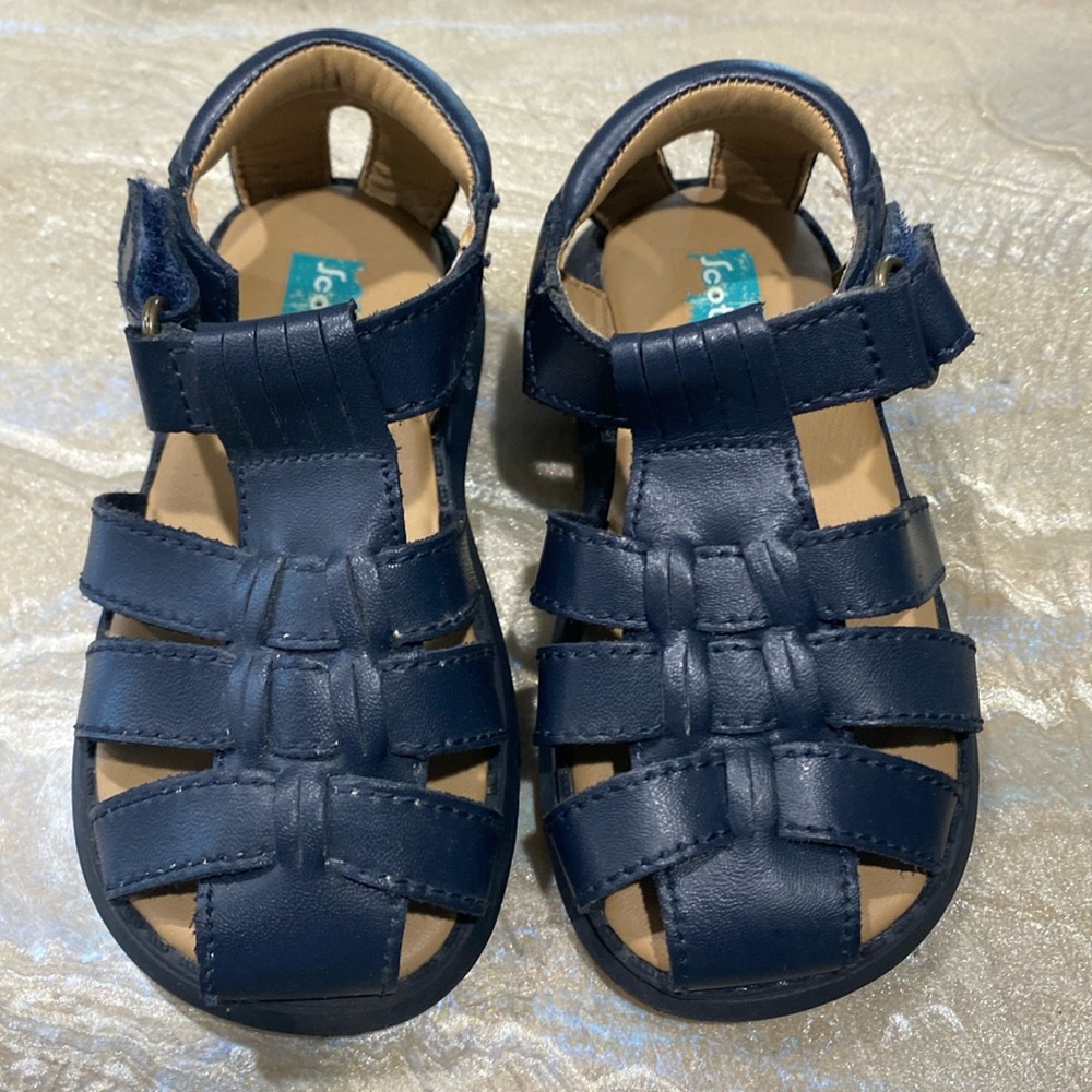 Scott David Toddlers Sailor Sandals Blue Navy Size 6